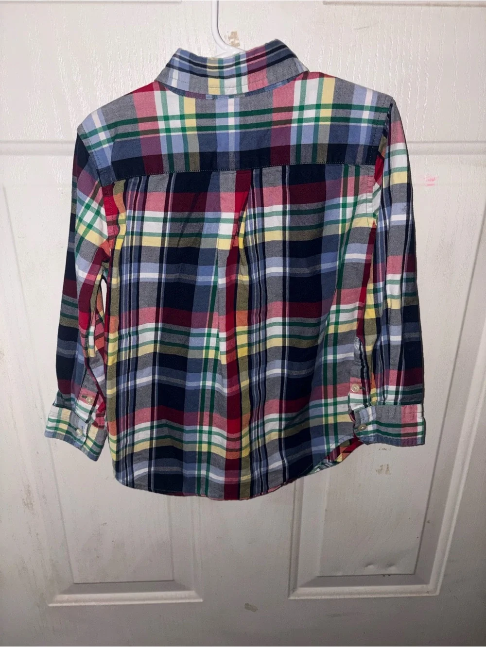 Ralph Lauren Multicolor Plaid Button-Down Shirt - Red, Navy, Green, Yellow